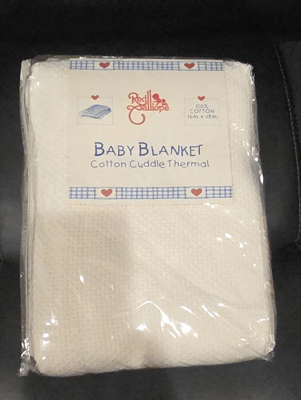 100% Cotton Cuddle Thermal Baby Blanket